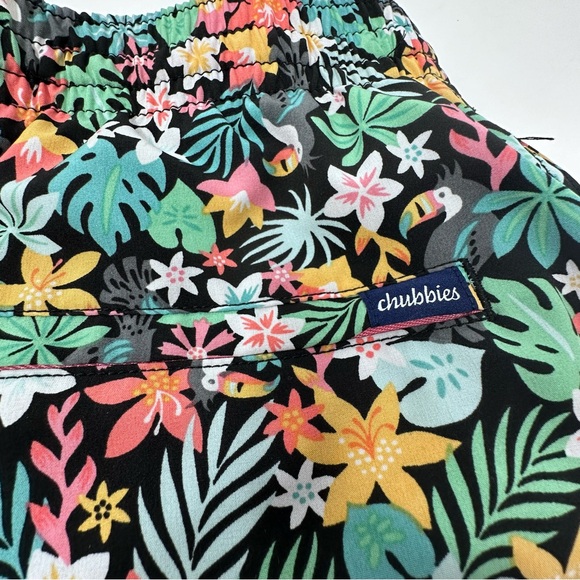 Chubbies Swim Trunks Floral Hawaiian Tropical Beach Bathing Suit Mens Large - Picture 4 of 8